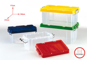 Faibo Storage Box in Polypropylene 34x21x17cm stackable 783