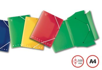 Pigna Folder 3Flap A4 PP 500mic wt Elastic Ass col MONOCROMO