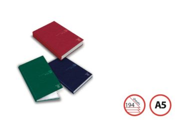 Pigna Index Book Hardback A5 194sh Ruled Brown STYLE