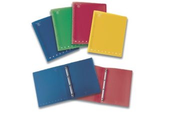 Pigna Ring Binder A4 PP 4D 30mm Ass Col MONOCROMO