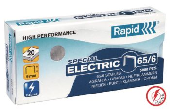 Rapid Staples Electric 65/6, 5K galvanized  strong