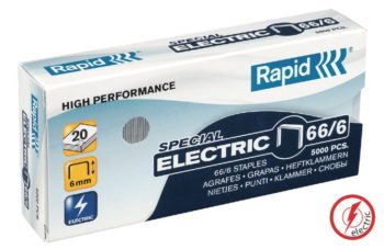 Rapid Staples Electric 66/6, 5K galvanized  strong
