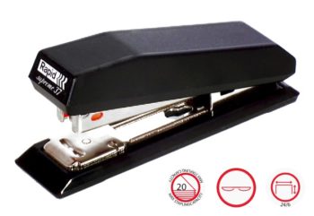 Rapid Stapler S37 Black, 20sh 24/6 compact