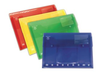 Pigna Wallet Env A4 PP wt Button, CD holder ass cod 0223685