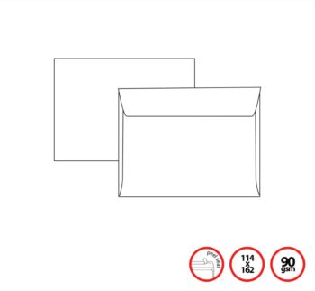 Pigna Env White 11.4x16.2cm 90g Peel Seal EDERA (x500env)