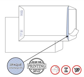 Pigna Env White 25x35cm 100g Peel Seal COMPETITOR (x500env)