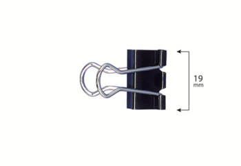 Markin Fold Back Clips 19mm in EASY blister (x12)