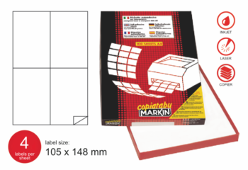 Markin label COPIATABU code C519 white perm 105x148