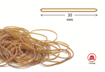 Markin Crepe Rubber Bands 1kg bag diam 30x1.5mm