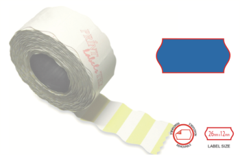 Print labels 2612 blue removable 1 Fasson