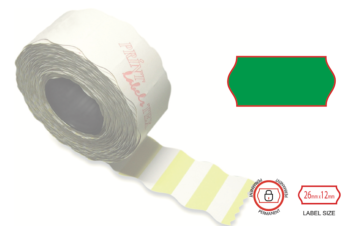 Print labels 2612 fl green permanent 4