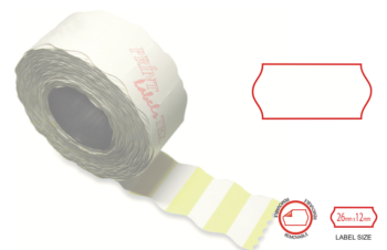 Print labels 2612 white removable 1 Fasson
