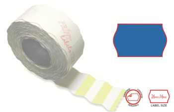 Print labels 2616 blue removable 1 Fasson