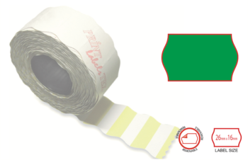 Print labels 2616 fl green removable 1