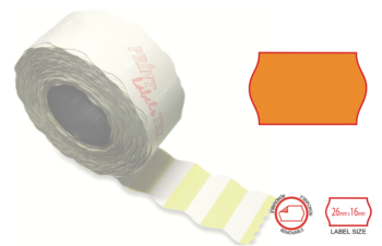 Print labels 2616 fl orange removable 1