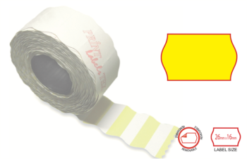 Print labels 2616 fl yellow removable 1