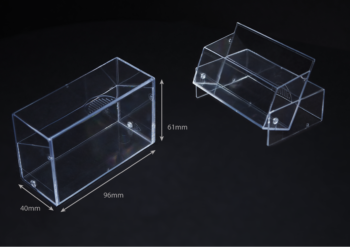 Business Card Box Trans in polystyrene 96x61x40mm