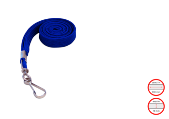 Lanyards 10mm Blue, with Swivel Metal Hook, 900mm length