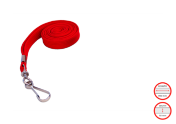 Lanyards 10mm Red, with Swivel Metal Hook, 900mm length