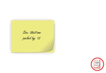 Sticky Memo pads 38x51mm - Yellow