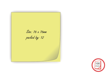 Sticky Memo pads 76x76mm - Yellow