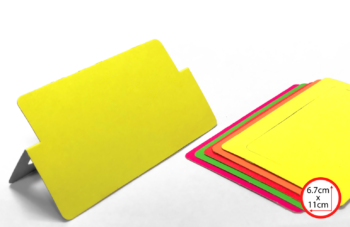 Card-stock Tags Neon 67x110, Ass wt Flip Stand, 20179 (x100)