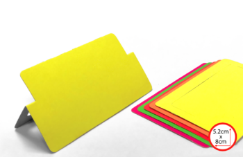 Card-stock Tags Neon 80x52, Ass wt Flip Stand, 20177 (x100)