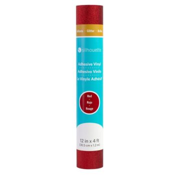 Silhouette SignMaking Vinyl Glitter Red 305mm x 1.2mtr