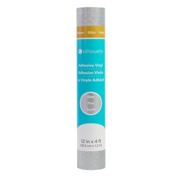 Silhouette SignMaking Vinyl Glitter Silver 305mm x 1.2mtr