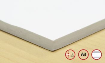 FoamBoard A3 297x420mm, 5mm White/White