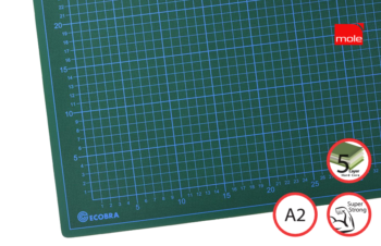 Cutting Mat A2, 60x45cm, Self-Heal, Non-Slip, 5Layer 2.5mm