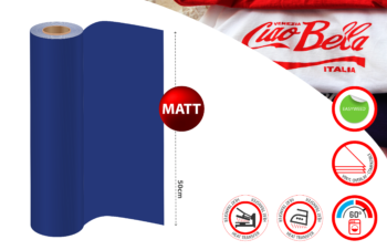 Heat Transfer Vinyl Blue Royal 13 Matt 500mm PU (x1mtr L)