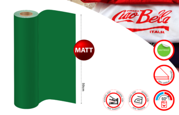 Heat Transfer Vinyl Green 09 Matt 500mm PU (x1mtr length)