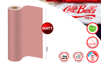 Heat Transfer Vinyl Rose Gold 92 Matt 500mm PU (x1mtr L)