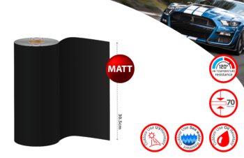SignMaking Vinyl Black 301 Matt 305mm (x1mtr length)