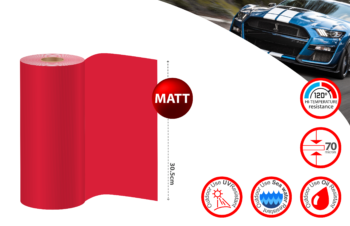 SignMaking Vinyl Red Medium 332 Matt 305mm (x1mtr length)