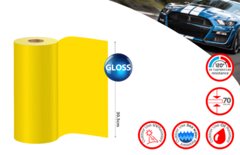 SignMaking Vinyl Yellow Bright 112 Gloss 305mm(x1mtr length)