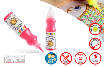 CMP Poster Paint School 50ml bottle col 370 Fluo pink