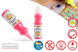 CMP Poster Paint School 50ml bottle col 370 Fluo pink