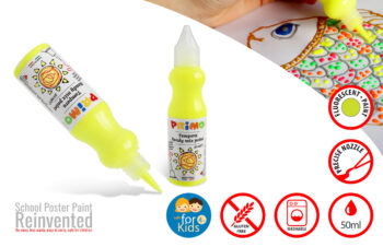 CMP Poster Paint School 50ml bottle col 210 Fluo yellow