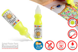 CMP Poster Paint School 50ml bottle col 210 Fluo yellow