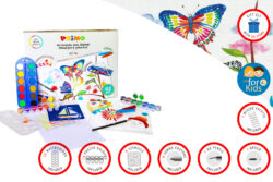 CMP Colouring Set, with stencils,43 pieces, PAINTSET1