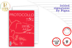 Pigna Foolscap Paper A4 signatures White Ruled (x 200sh)