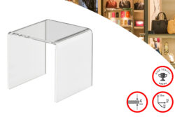 Display Stand, U shaped, Acrylic Clear 4mm, 150x150x150mm