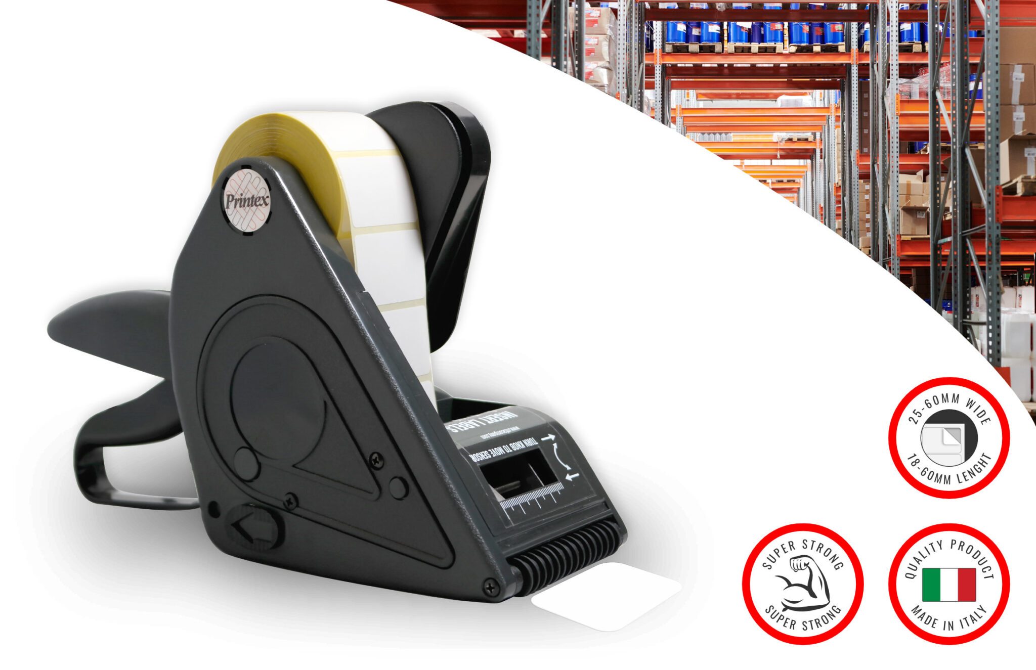 Label applicator, Bardcode labels, label dispenser