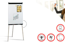 Faibo Flipchart Easel Magnetic 70x105cm Ref 9EM on tripod