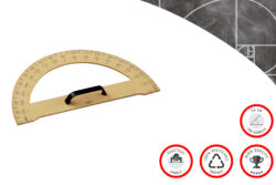 Faibo Whiteboard Protractor 34cm 180o pl. wood col ref 231