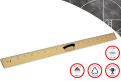 Faibo Whiteboard Ruler 1mtr pl. wood col ref 229